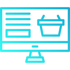 Fototapeta premium online cart vector design icon.svg