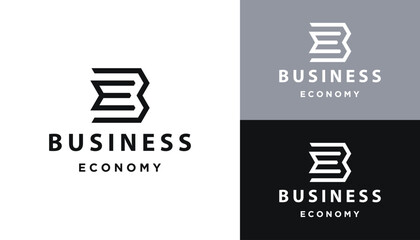 Initial Letter BE E B EB Monogram With Elegant Luxury Line Art logo Design © improvee design