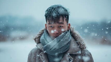 Winter's Embrace - Snowflake Portrait
