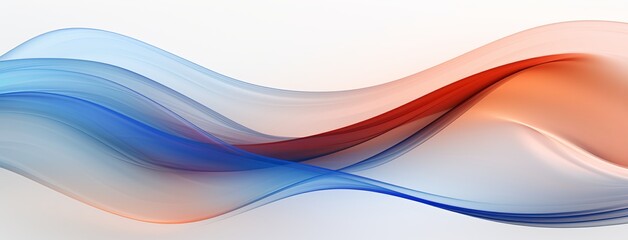 Obraz premium abstract blue and orange wavy pattern on a grey background