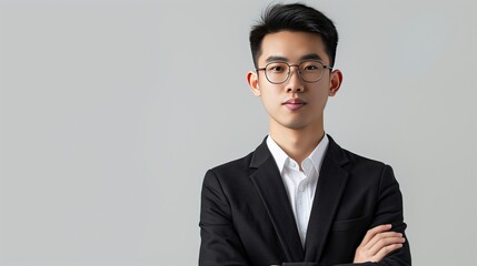 Casual Portrait of a Young Asian Man
