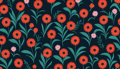 Tiny Floral Pattern: A Seamless Vector Illustration