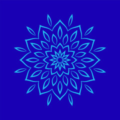 Circular pattern in form of mandala for Henna, Mehndi, tattoo, decoration. Decorative ornament in ethnic oriental style. Coloring book page, Oriental pattern, vector illustration. logo vintage