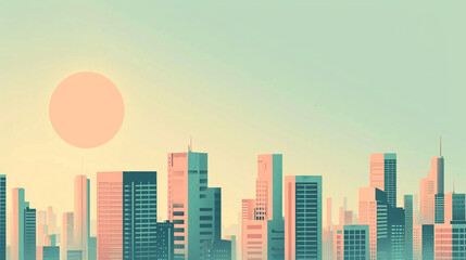 Fototapeta na wymiar A cityscape illustration 