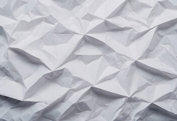 Obraz premium white crumpled paper background