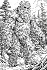 Bigfoot in the Woods