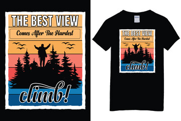 Free vector mountain t-shirt design