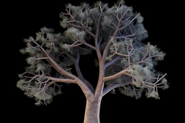 3D illustration of male bronchial tree. Generative AI - obrazy, fototapety, plakaty