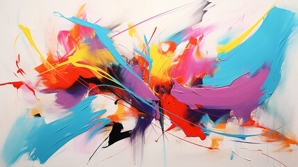 colorful abstract expressionist painting