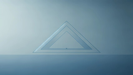 the background wallpaper with a blue triangle design