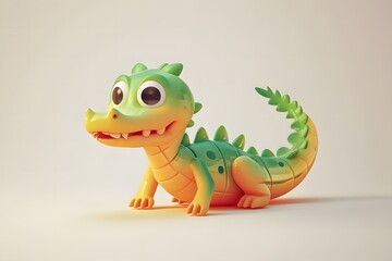 A cute little crocodile