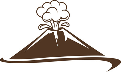 active mount logo , volcanic logo