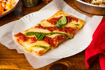 Slice of Grandma’s pizza
