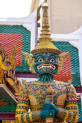 Exterior view of intricate designed arches of Mubarak mahal in Jaipur, Rajasthan, India
