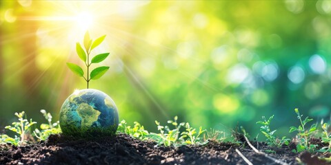 World environment day, Earth day. The global impact of individual actions to protect our planet. Environmental consciousness and inspire to contribute towards a sustainable and eco friendly future