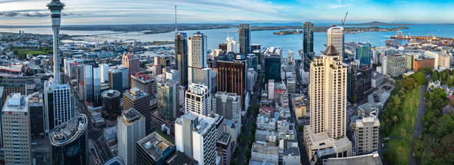 Panoramic view of Auckland city skyline