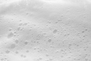 Abstract white soap foam bubbles texture background