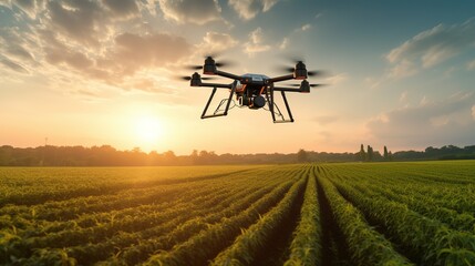 Efficient_Agrotech_Automation_in_Modern_Farming_with drone & adorable technology