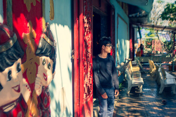 Obraz premium In many places, pagodas have many similarities with Indian pagodas, which are places to store relics and bury great masters, often surrounded by many towers. The pagoda is a place that represents