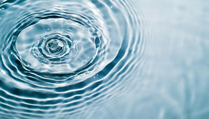 water droplets create mesmerizing ripples on a transparent surface, embodying tranquility and purity. Ideal for spa and cosmetic concepts
