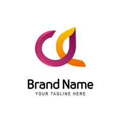 Modern Logo Design Featuring Initials CE in Gradient colors