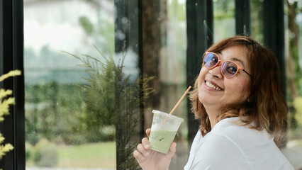 woman with a cup of coffee