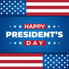 President’s Day. Vector banner design template for Presidents Day, Banner, Poster, Greeting Card. Vector Illustration.