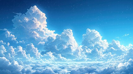 Blue Cloudy Sky, Background Banner HD