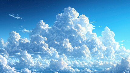 Blue Sky Chemical Cumulus Clouds Scalar, Background Banner HD