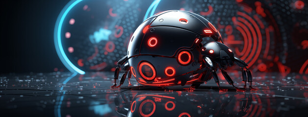 Cyber Ladybug Closeup