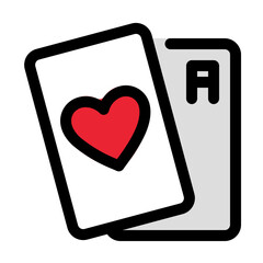 spade poker cards Icon