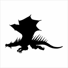 Silhouette of a dragon