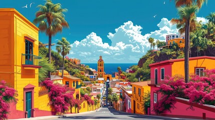 Obraz premium Gran Canaria Canary Islands Spain December, Background Banner HD