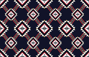 Abstract native american seamless pattern. Colorful native american seamless pattern. Design for background,carpet,wallpaper,clothing,wrapping,Batik,fabric,Vector illustration.embroidery style.