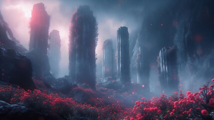 Landscape fantasy created with AI