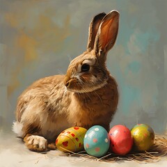 Easter bunny created with AI