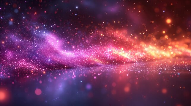 Lighting Purple Flare Abstract, Background Banner HD