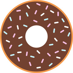 Flat Design of Doughnut Illustration