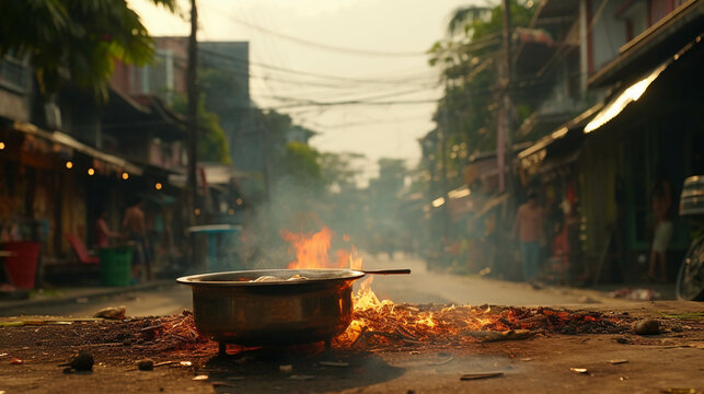 kettle on the fire cracks in the road high definition(hd) photographic creative image