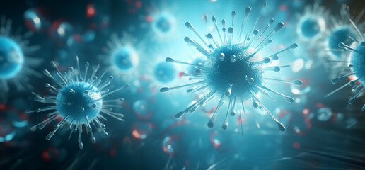 Fototapeta premium high resolution images of human immunodeficiency virus