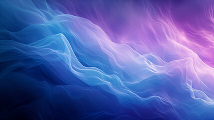 Fototapeta premium Blue and Purple Abstract Background With Waves, Vibrant, Mesmerizing, and Serene Ocean-inspired Art