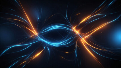 abstract background with glowing lines, ai generate