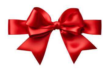 ribbon bow card note Valentines celebration greeting, isolated on white background