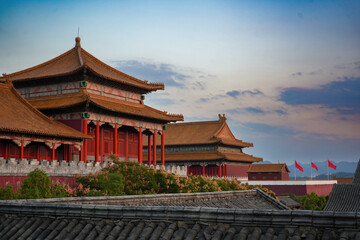 Chinese Tradition Buildings in Forbidden City (Ming Dynasty and Qing Dynasty) 