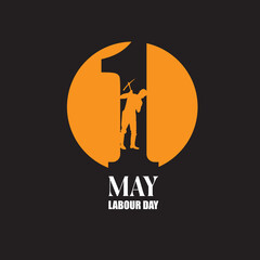 Happy Labour day. Worker  illustration for poster, banner, business, backdrop. vector illustration design