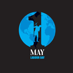 Happy Labour day. Worker  illustration for poster, banner, business, backdrop. vector illustration design