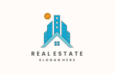 Real Estate Logo. Construction Architecture Building Logo Design