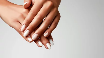  a beauty model with beautifully manicured nails © Graphicgrow