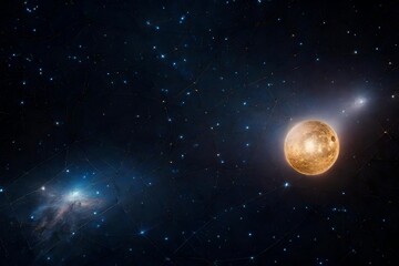 Obraz na płótnie Canvas planet and stars