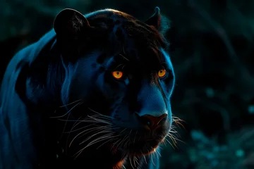  The intense gaze of a black panther © Kepa